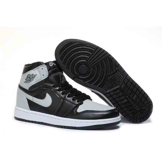 Air Jordan 1 Men Shoes Black Gray